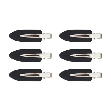 6 Piece Black No Crease Hair Clips - OXX Haircare