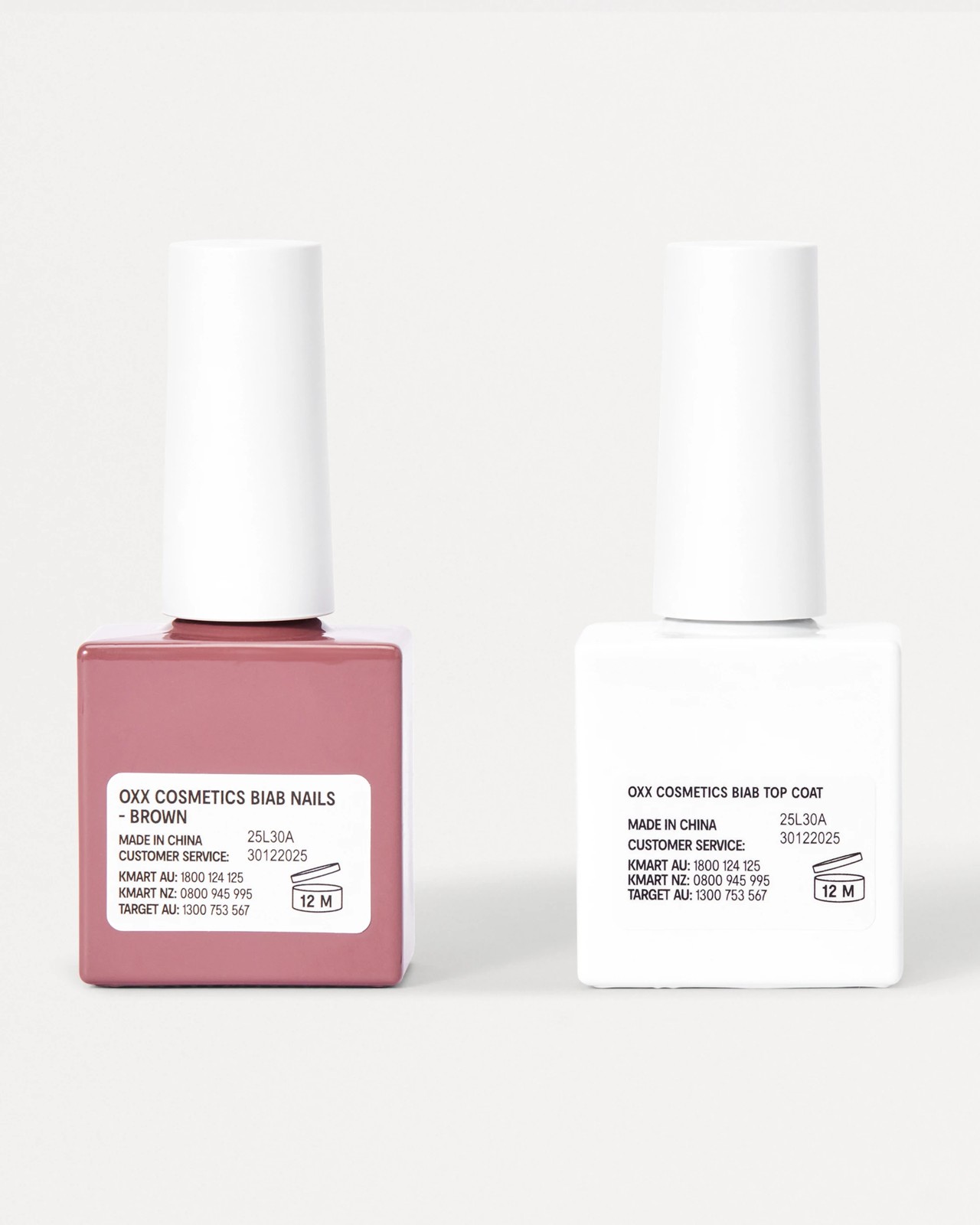 OXX Cosmetics  BIAB Nail Polish Duo Set- Top Coat and Brown Polish 4 of 5