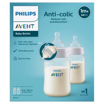Philips Avent Anti Colic Bottles 260mL 2 Pack