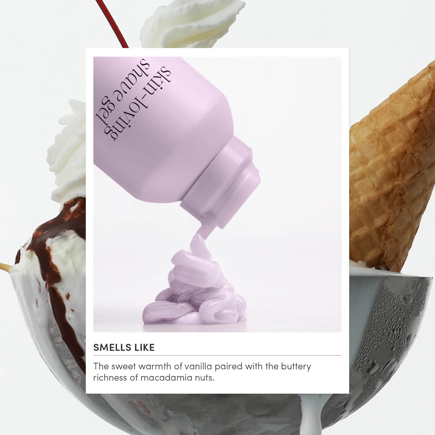 Gem Vanilla Macadamia Skin-Loving Shave Gel 195g - Shea Butter, Aloe Vera and Vitamin E 3 of 3