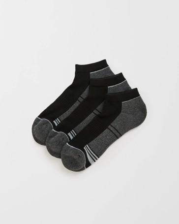 Maxx Australian Cotton Blend 3 Pack Low Cut Sport Socks