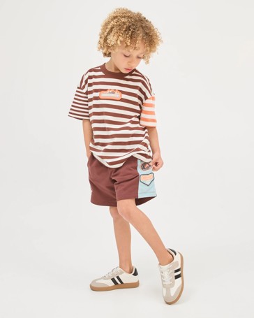 Licensed Matchbox Australian Cotton Panelled Shorts