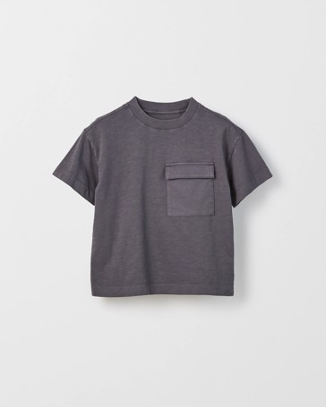 Australian Cotton Oversized Washed Pocket T-Shirt