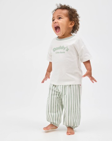 Baby Organic Cotton Jersey Balloon Pants