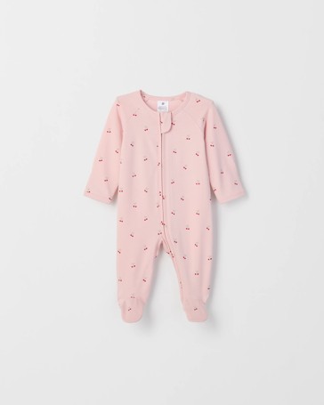 Baby Organic Cotton Print Zip Coverall