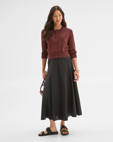 Preview Crepe Knit Cardigan