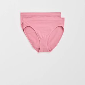 Australian Cotton Blend 2 Pack Seamfree High Cut Briefs