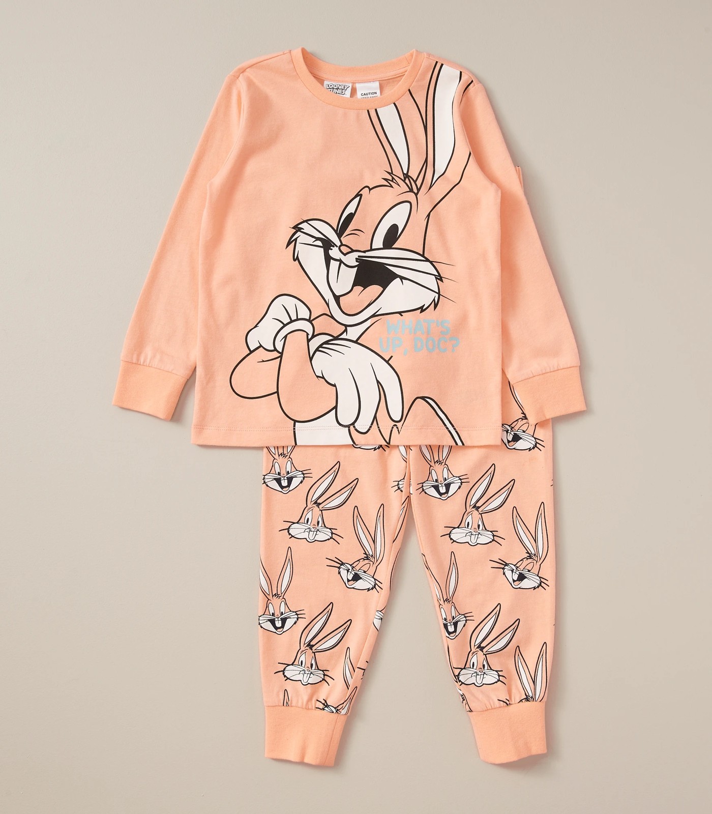 Kids Looney Tunes Bugs Bunny Family Matching Cotton Pyjama Set 2 of 6