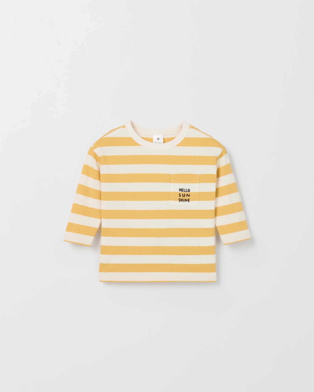Baby Organic Cotton Long Sleeve Stripe T-Shirt 4 of 5