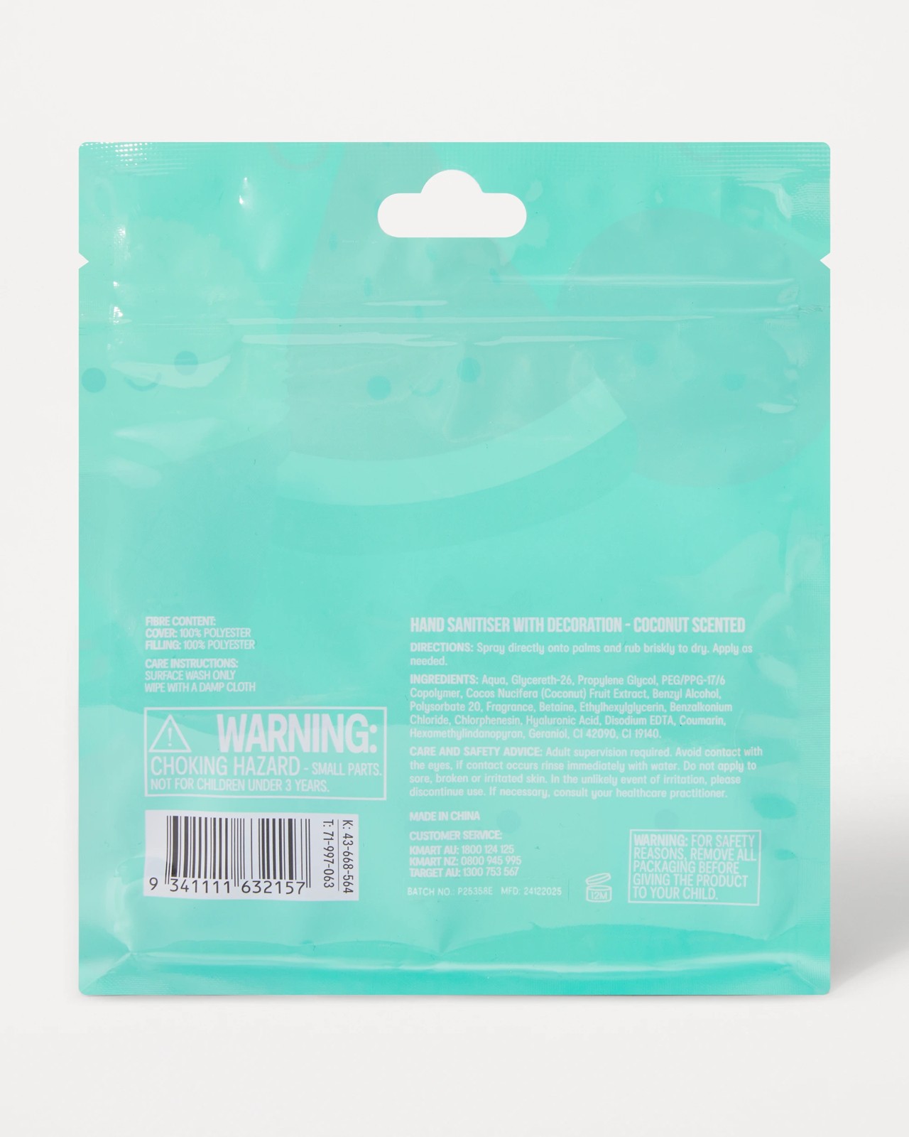 OXX Bodycare Hand Sanitiser with Decoration 30ml - Coconut Scented 6 of 6