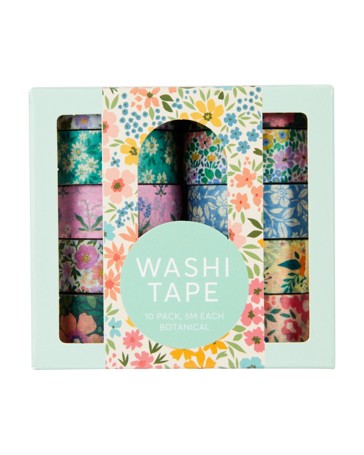 Anko 10 Pack Washi Tape - Botanical