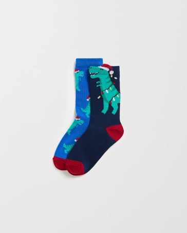 Maxx Cotton Applique Christmas Casual Socks