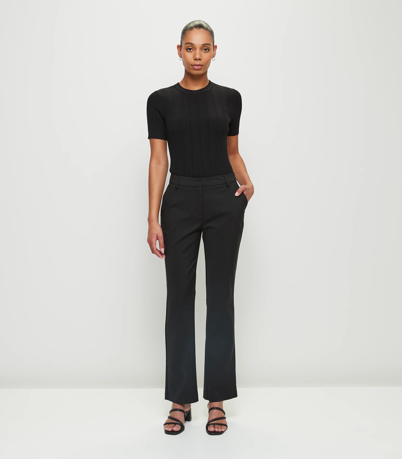 Cotton:On Bella Bootleg Pant in black