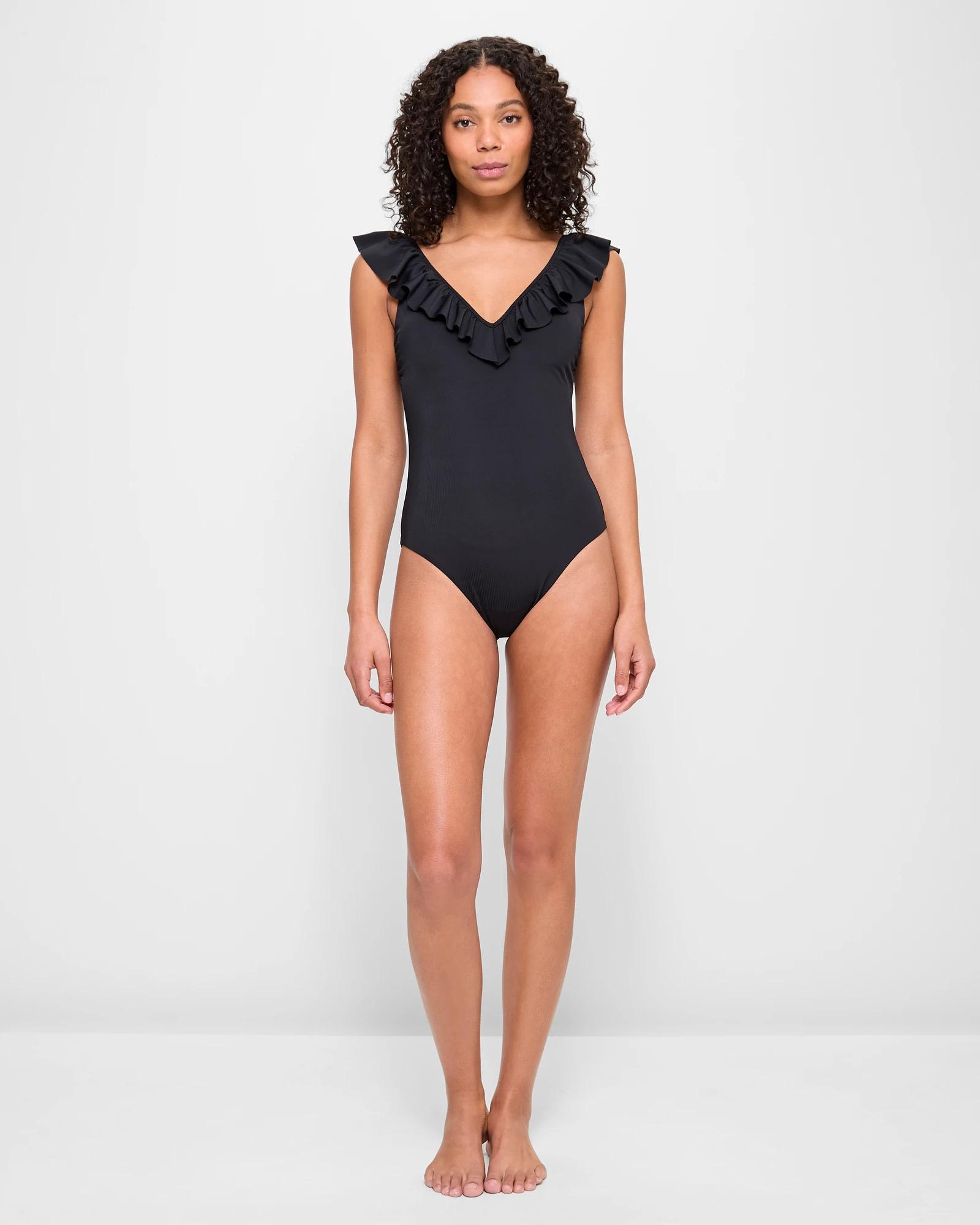 Resort Frill One Piece Rib Bathers - Shape Your Body | Target