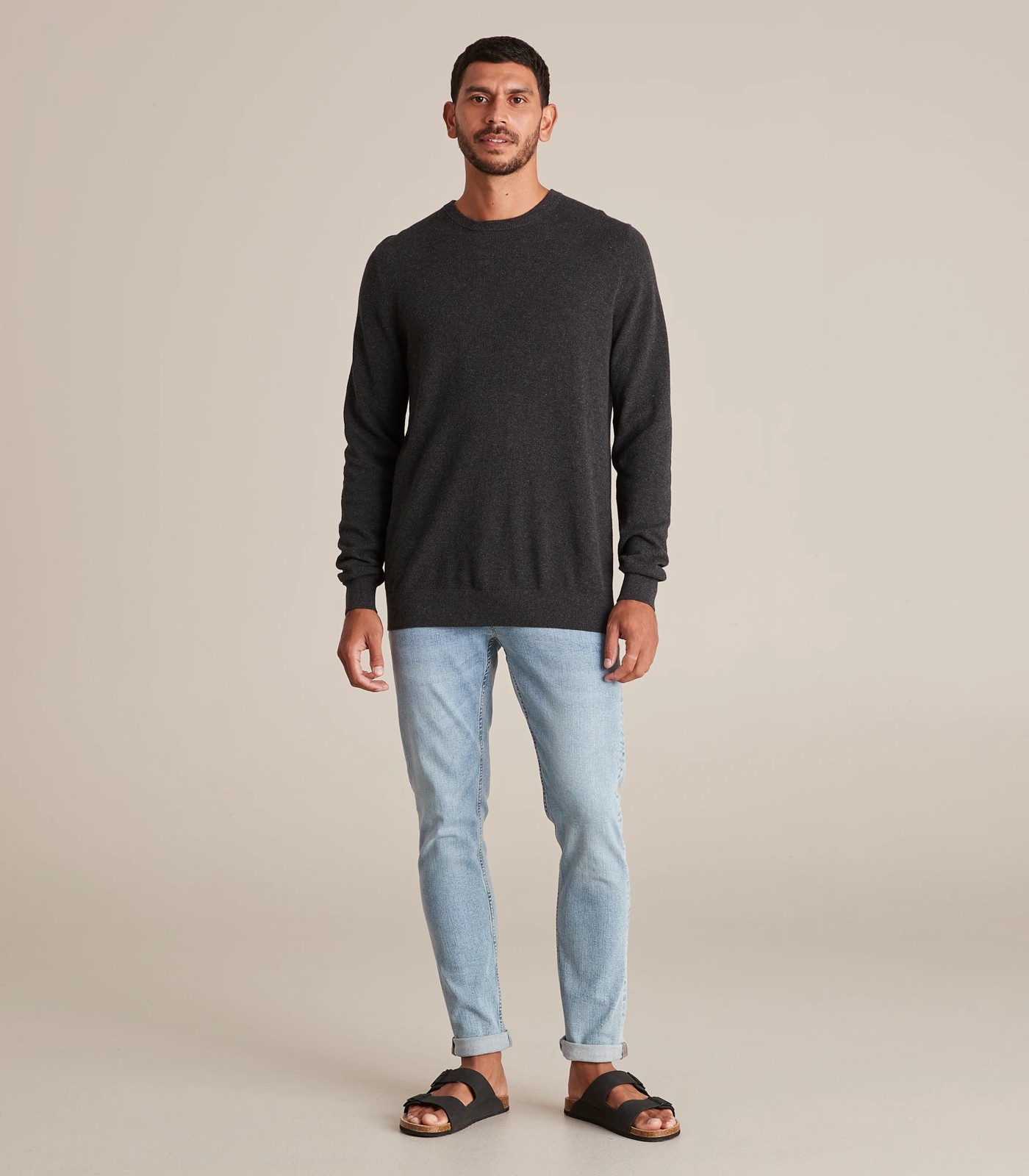 Linen Cotton Crew Knit Jumper 2 of 6