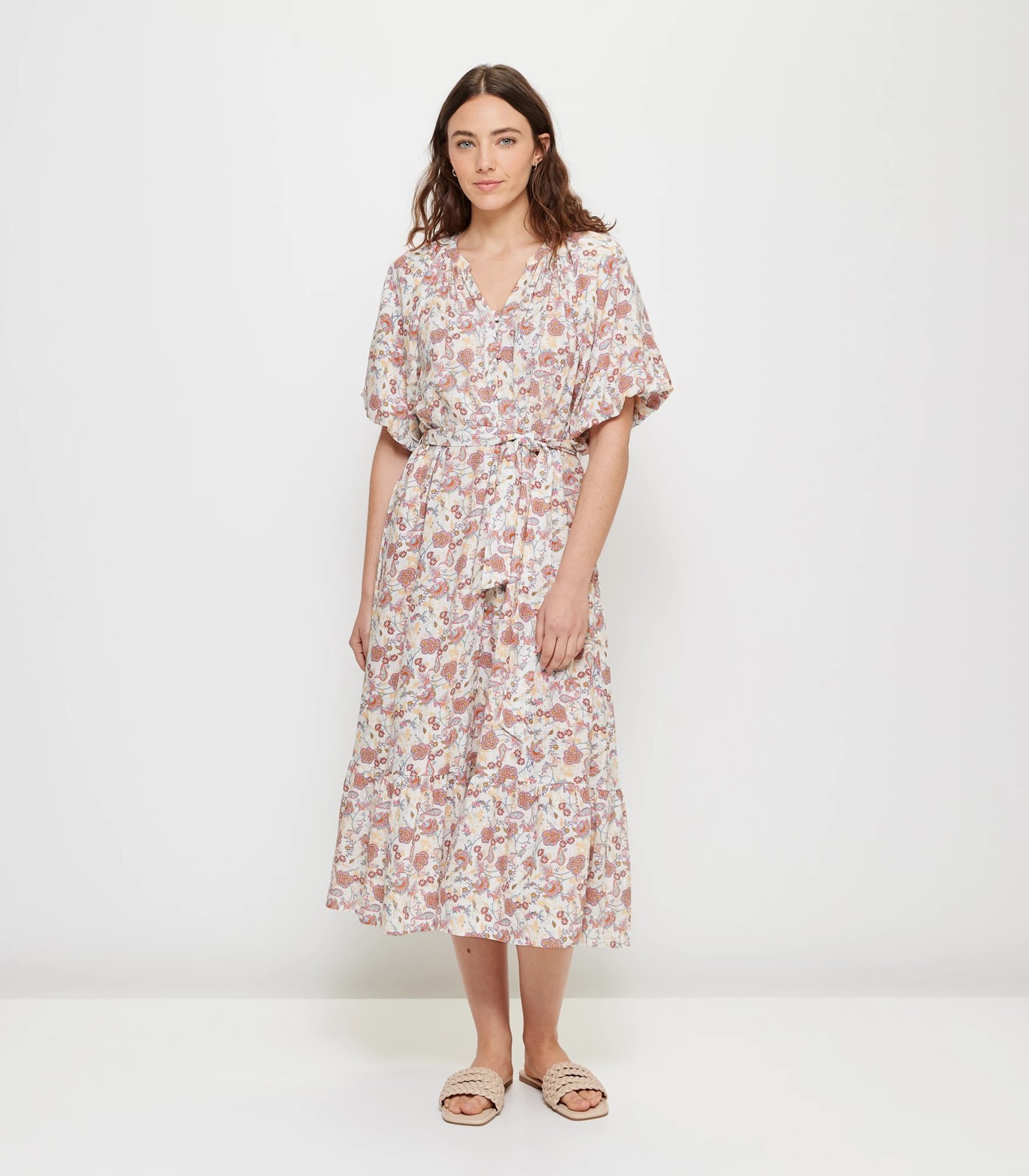Puff Sleeve Midi Dress | Target Australia
