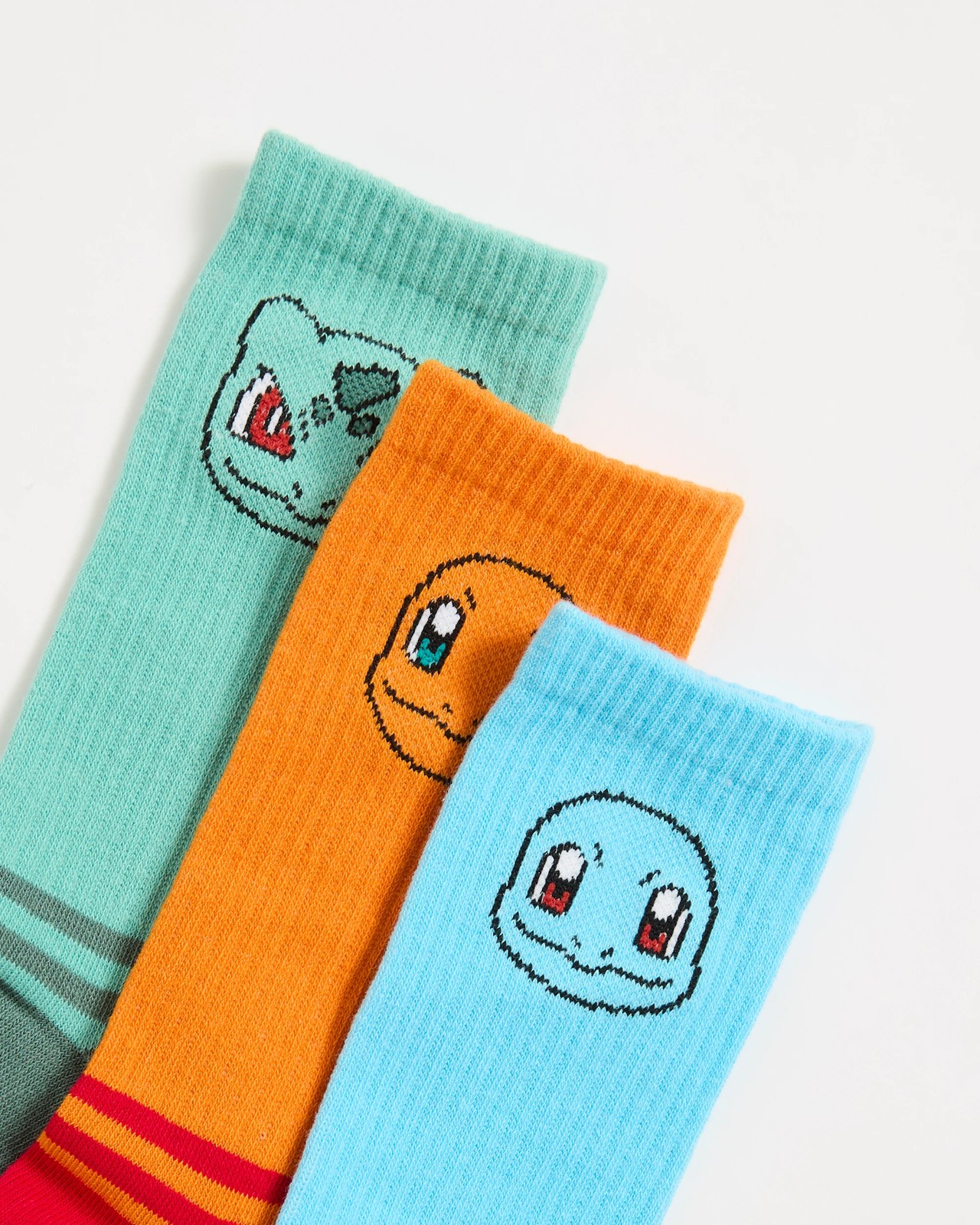 Licensed Pokemon 3 Pack Quarter Crew Socks 2 of 3