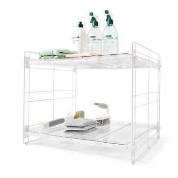 Anko Clear Undersink Extendable Shelves