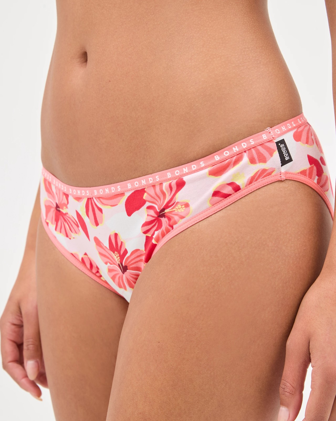 Bonds 2 Pack Hipster Bikini Briefs - Pink Hibiscus 3 of 4