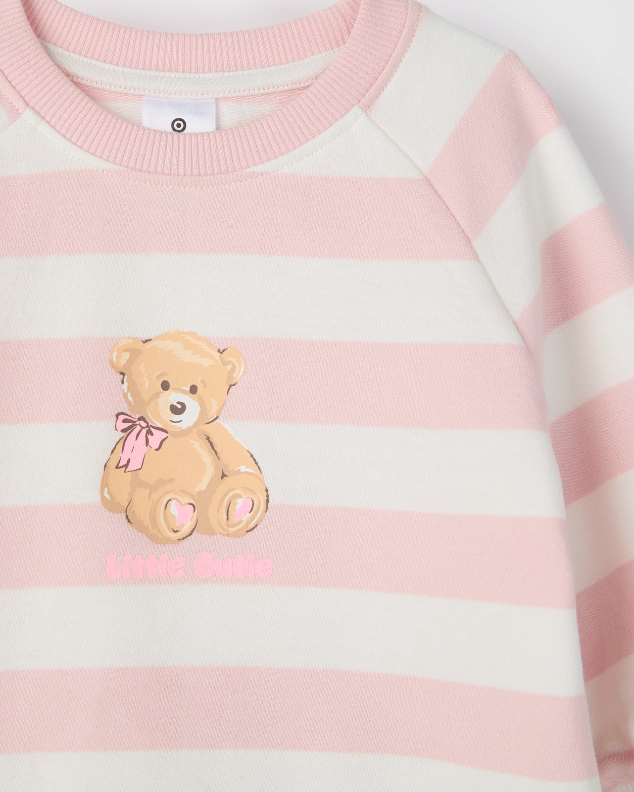 Baby Organic Cotton Jumper & Flare Pants 2 Piece Set - Teddy Stripe 5 of 6