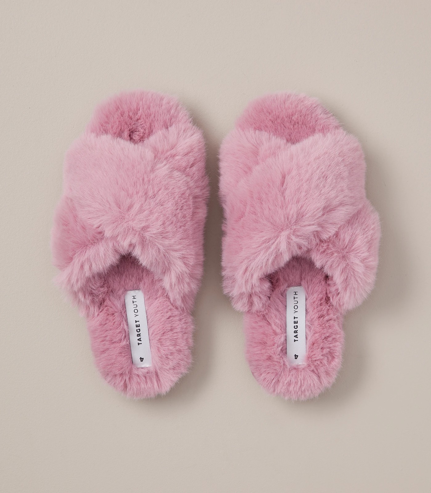 Faux fur clearance slippers target