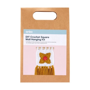 DIY Crochet Square Wall Hanging Kit - Anko