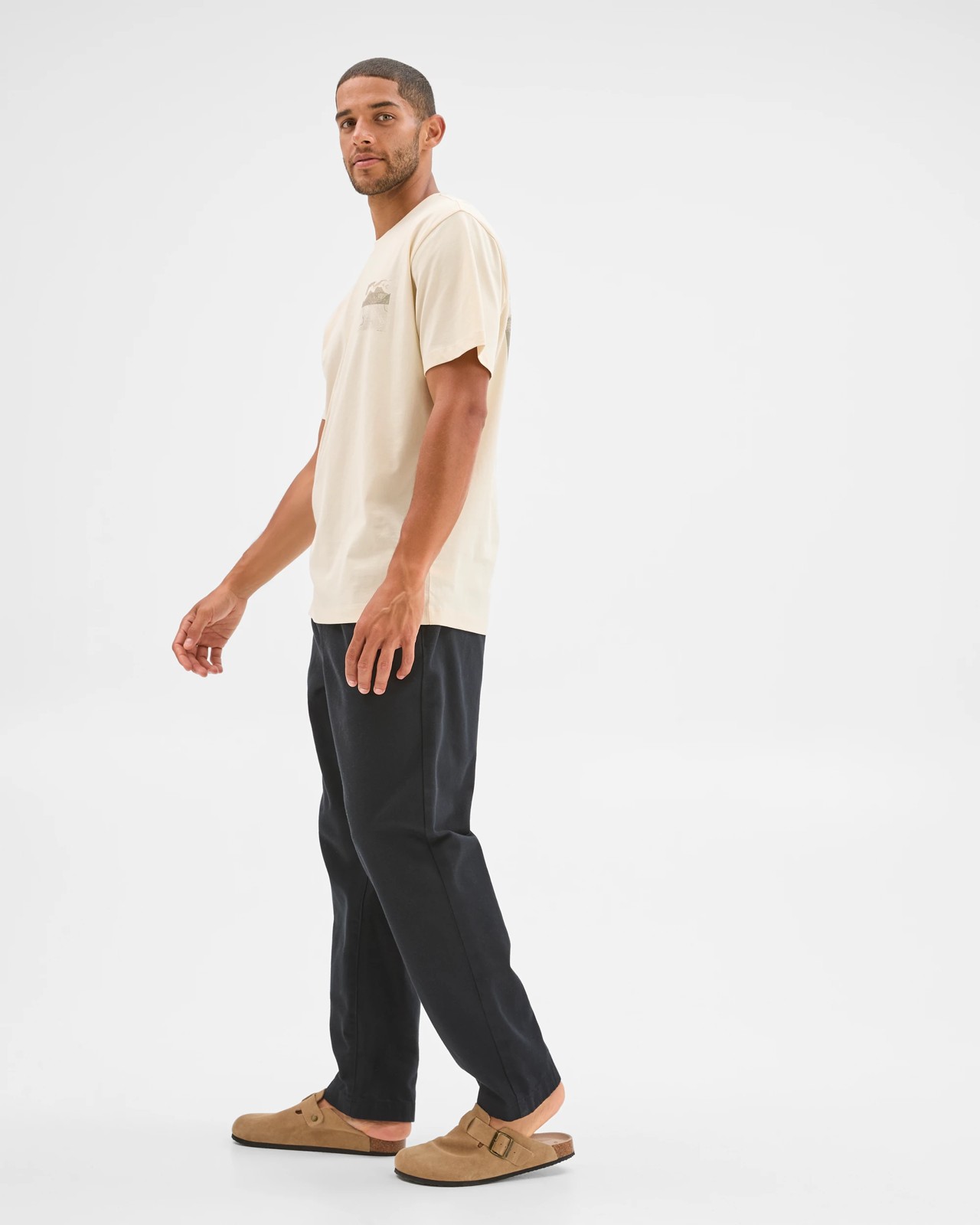 Australian Cotton Print T-Shirt - Stone 5 of 6