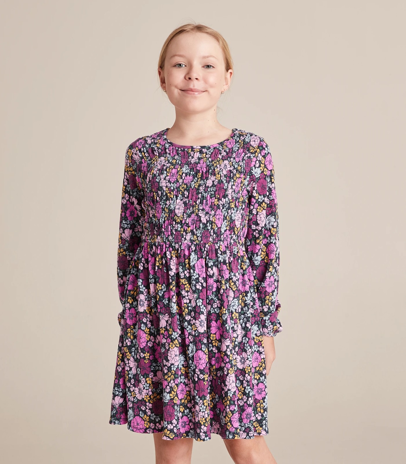 Shirred Knit Floral Dress Target Australia