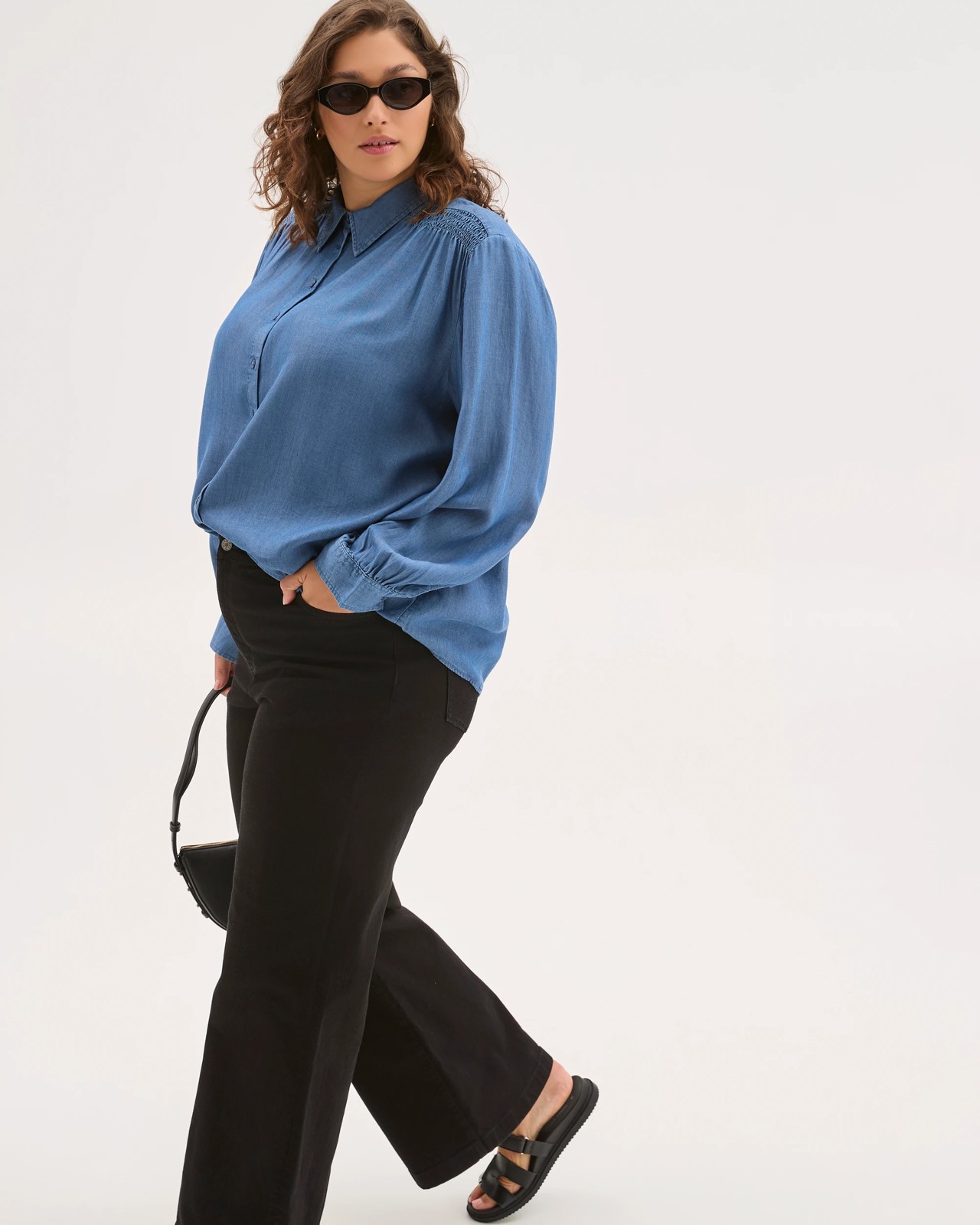 Plus Size Chambray Shirt 3 of 6