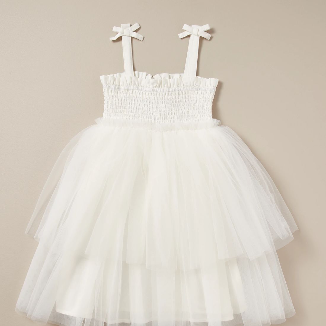 Shirred Elastic Linen Blend Tulle Dress Target Australia