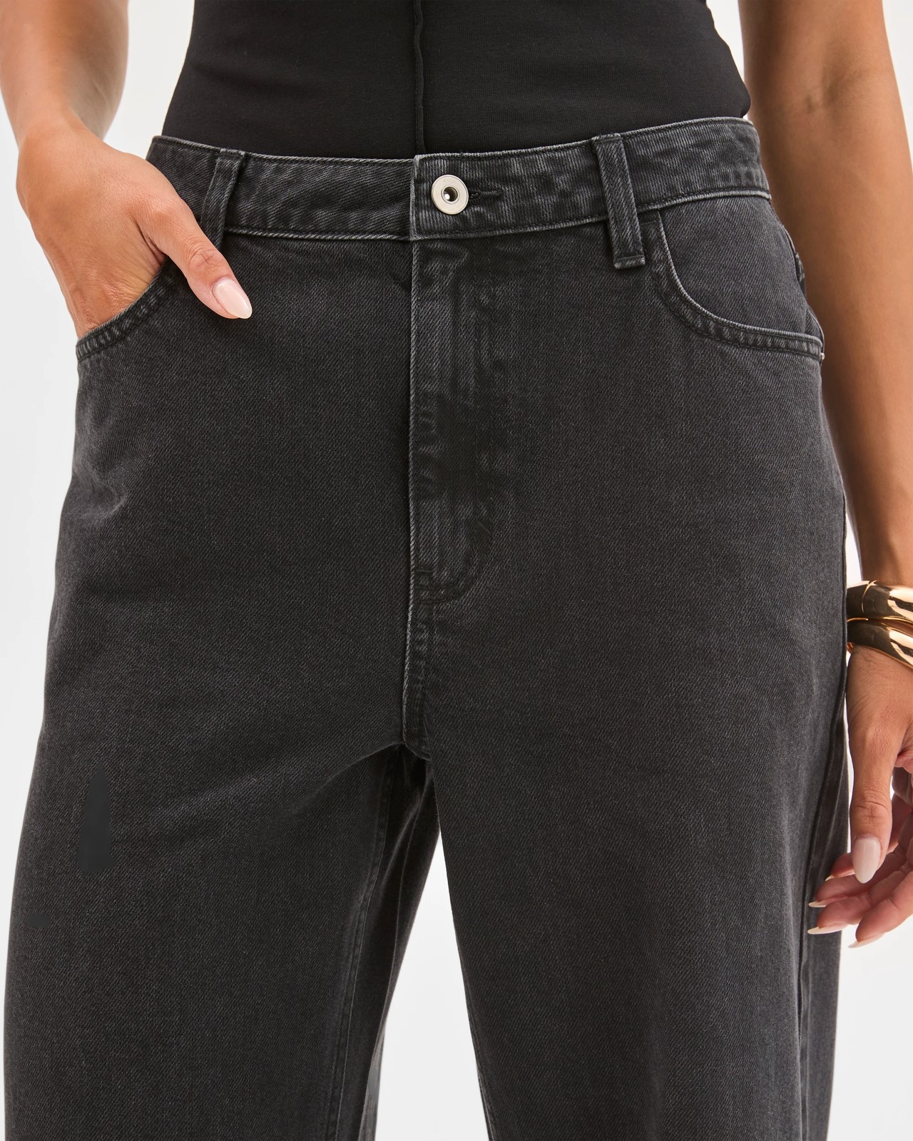 Lily Loves Mid Rise Wide Leg Jeans 4 of 5