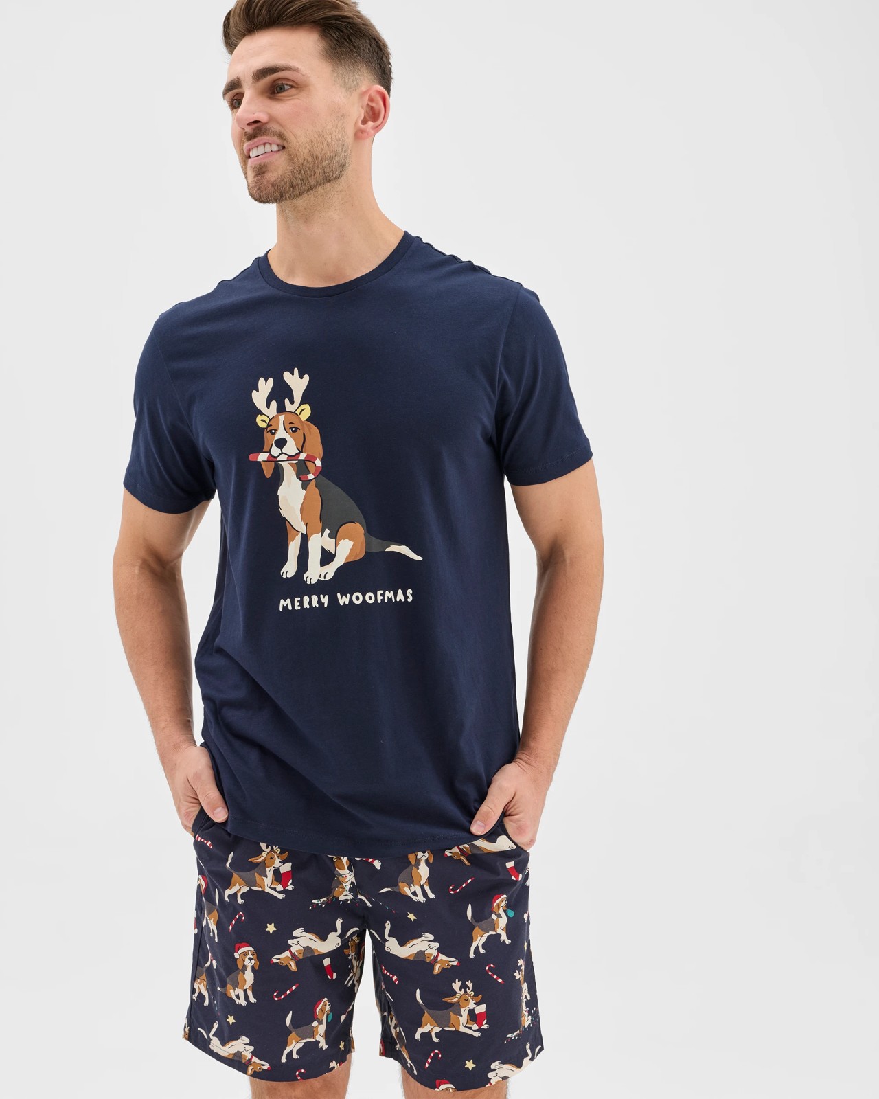 Maxx Poplin Christmas Sleep Shorts 3 of 5