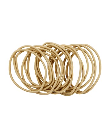 16 Piece Hair Elastics, Blonde - OXX Haircare