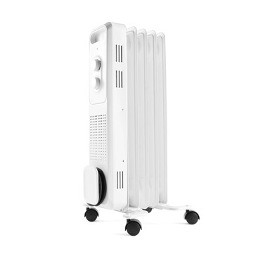 Anko 5 Fin Oil Heater - White