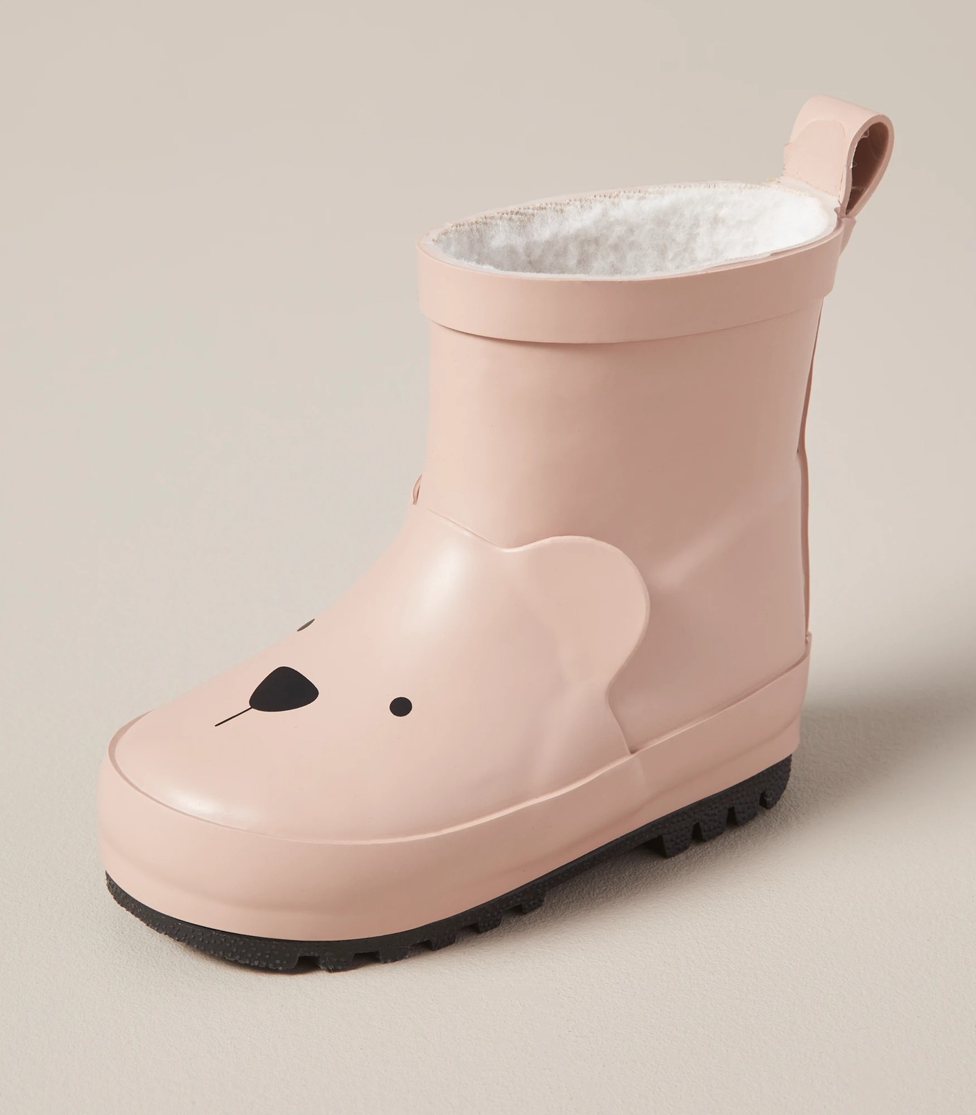 Fur lined rain outlet boots