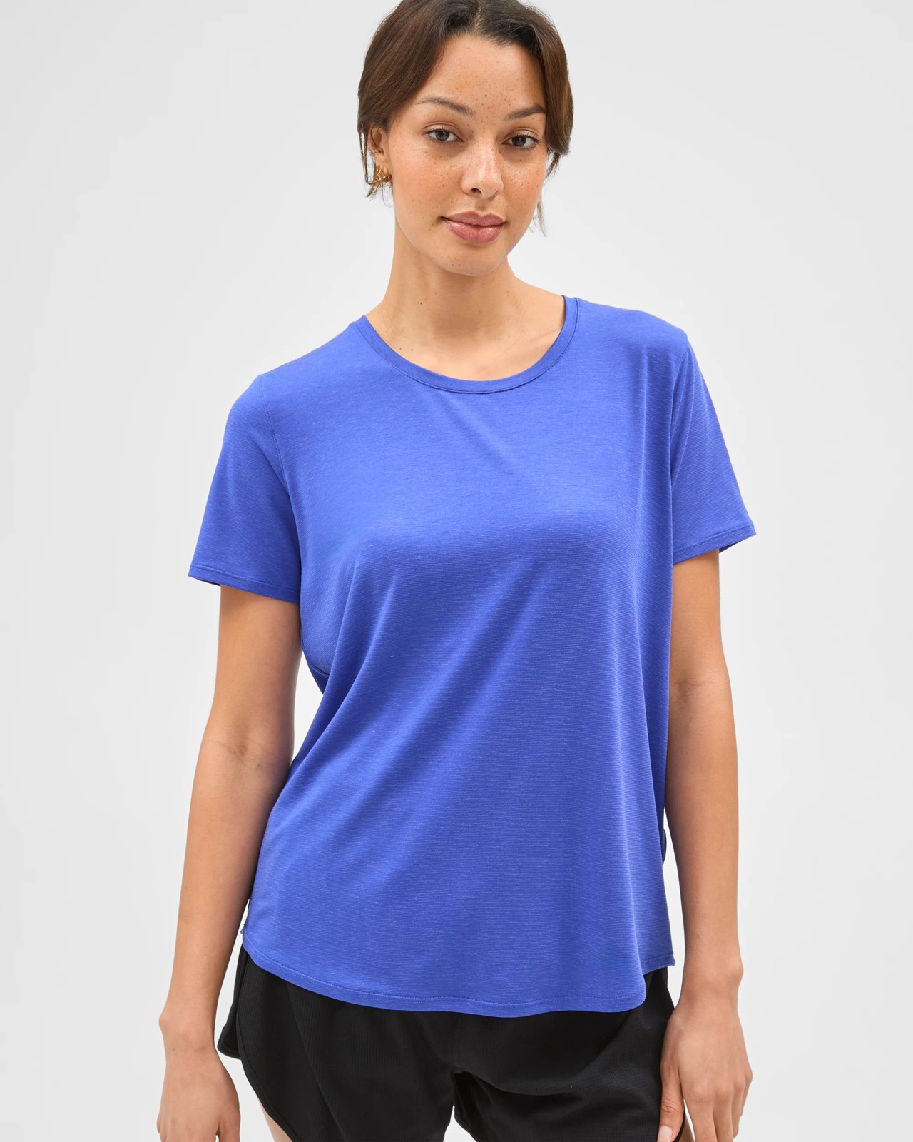 Active Twist Back Running T-Shirt - Lapis 3 of 5