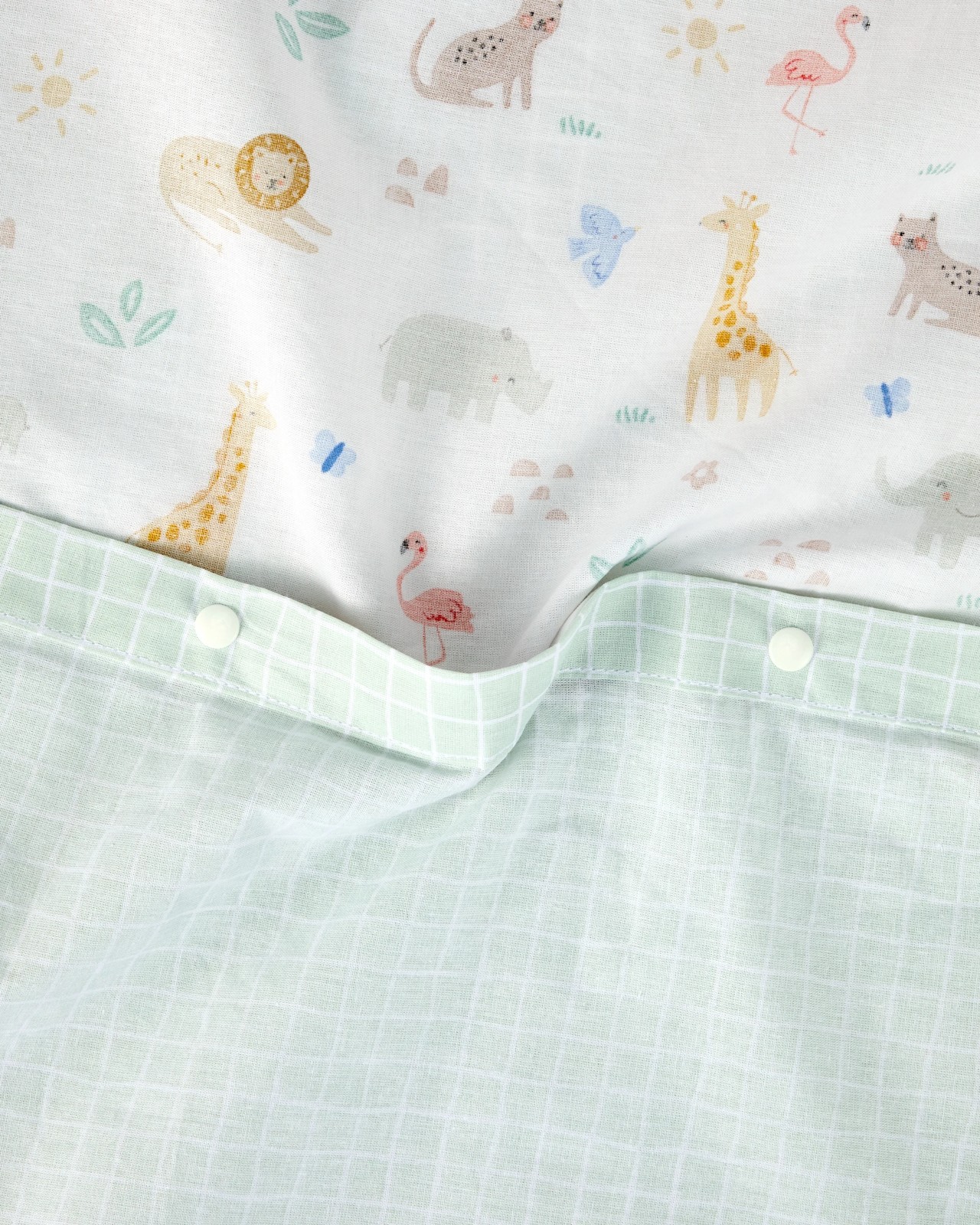 Anko Reversible Cotton Cot Quilt Cover Set - Safari 4 of 5