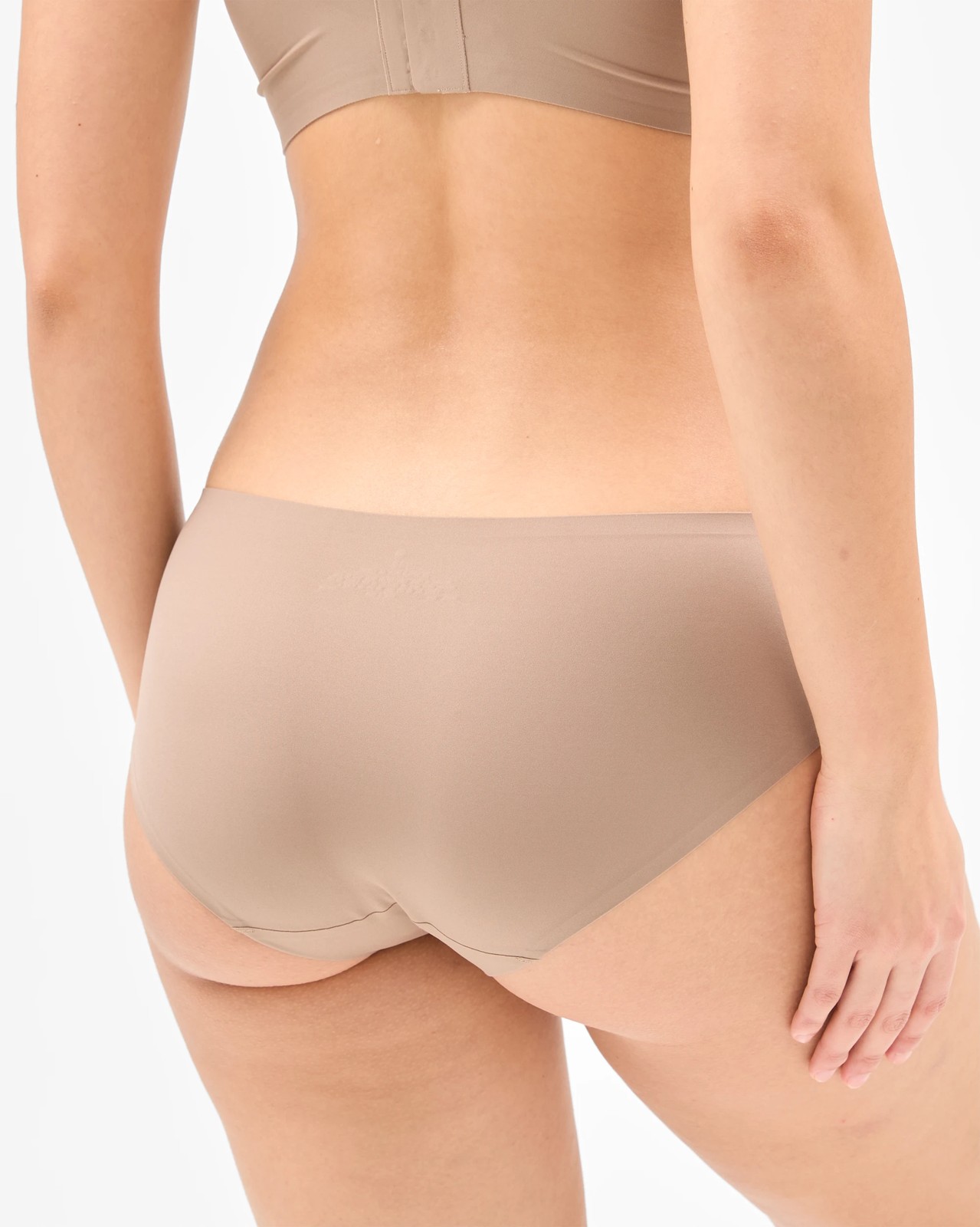 Smooth Moves 2 Pack No Show Bonded Hipster Bikini Briefs - Mocha 6 of 6