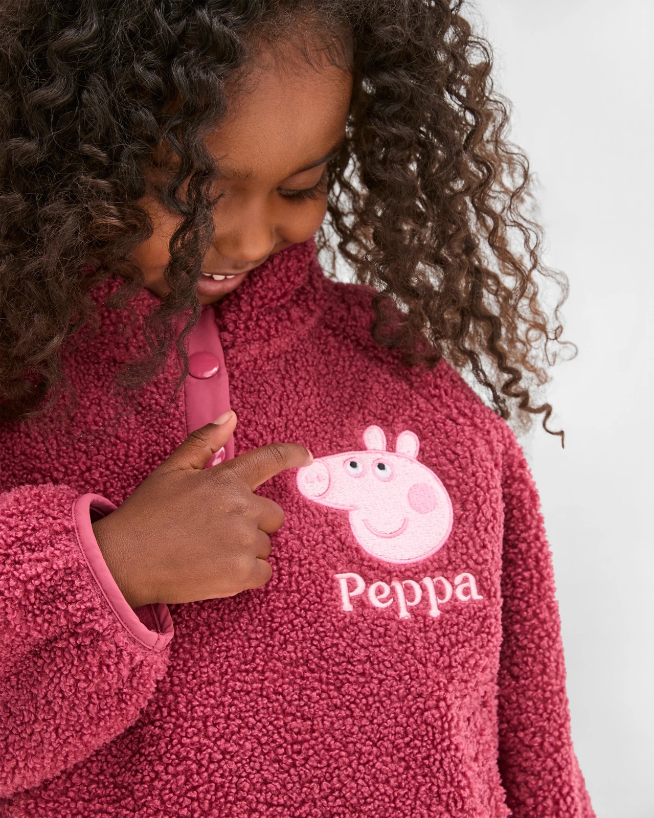 Peppa Pig Teddy Fleece Embroidered Jacket 5 of 6