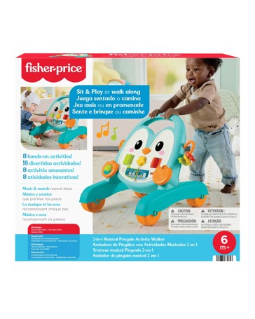 Fisher-Price 2-in-1 Musical Penguin Activity Walker