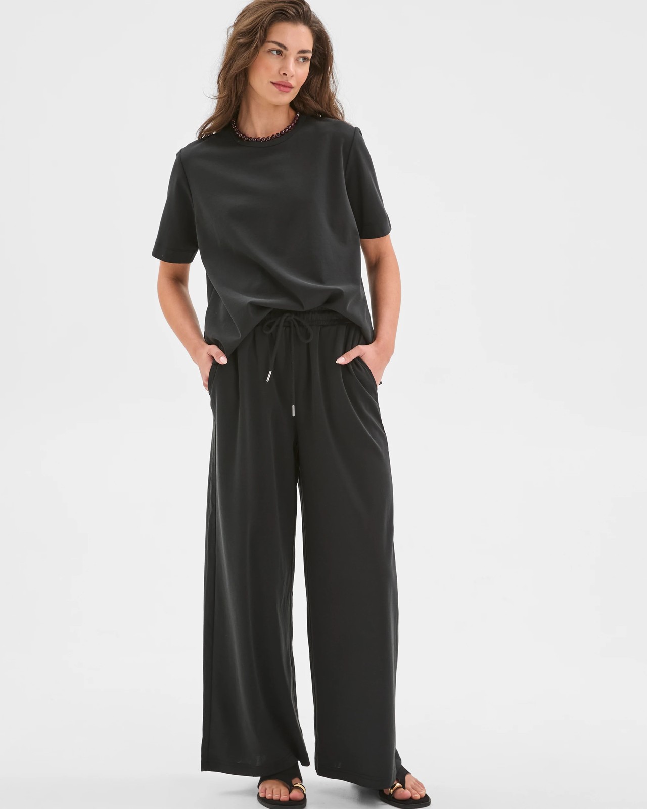 Petites Relaxed Drape Pants 2 of 5