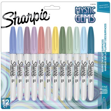 Sharpie Mystic Gem Fine Point Permanent Markers - 12 Pack