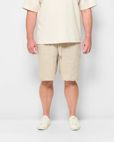 Plus Size European Linen Shorts