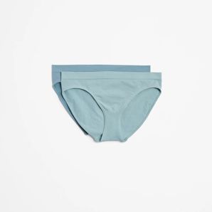 Australian Cotton Blend 2 Pack Seamfree Bikini Briefs thumbnail 2