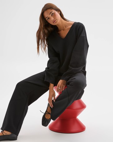 Lily Loves Australian Cotton Blend V-Neck Jumper