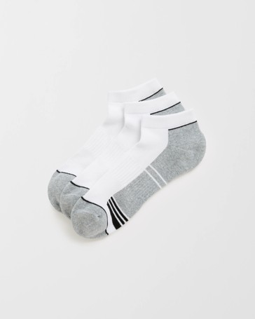 Maxx Australian Cotton Blend 3 Pack Low Cut Sport Socks