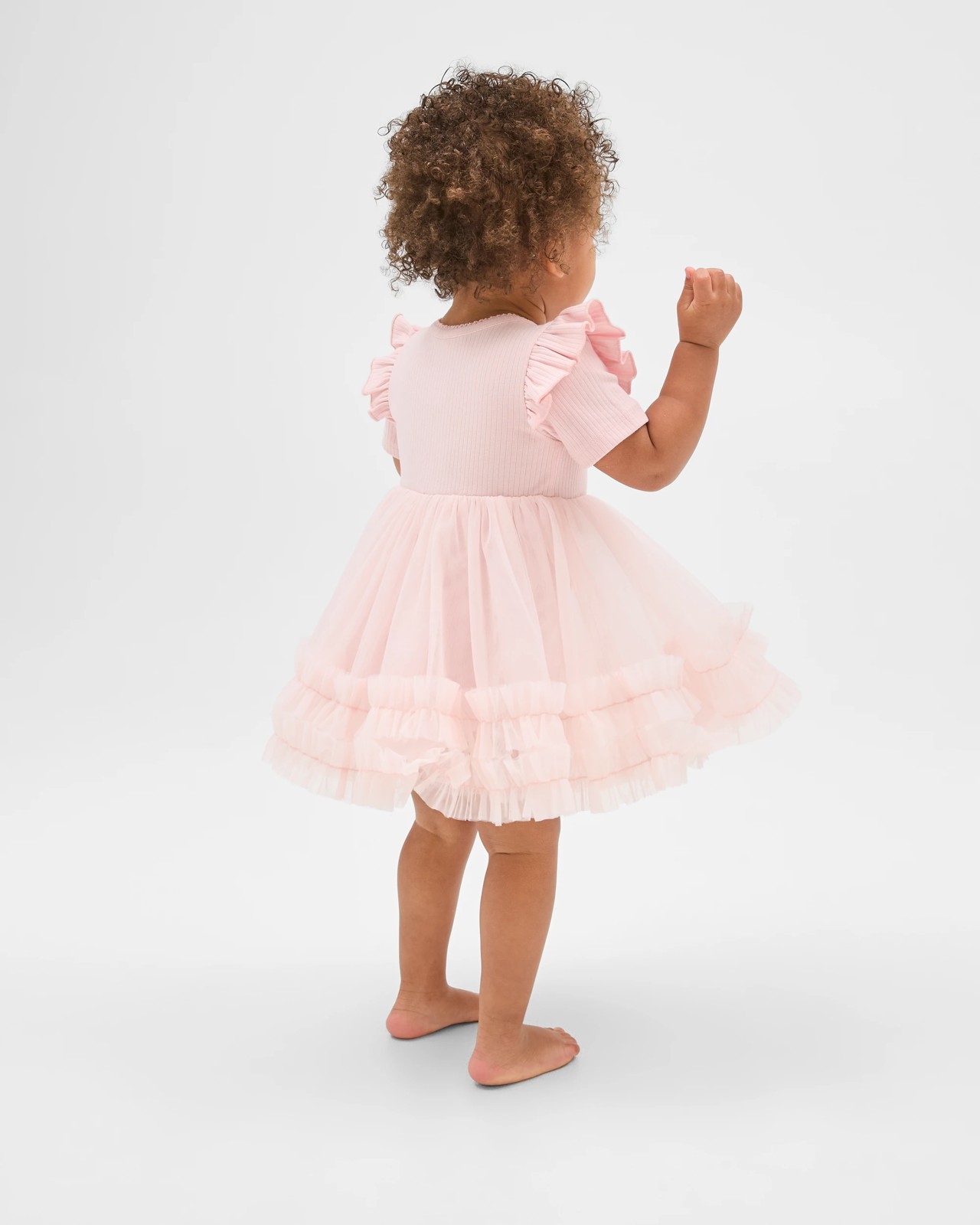 Baby Short Sleeve Tutu Bodysuit Dress 3 of 6