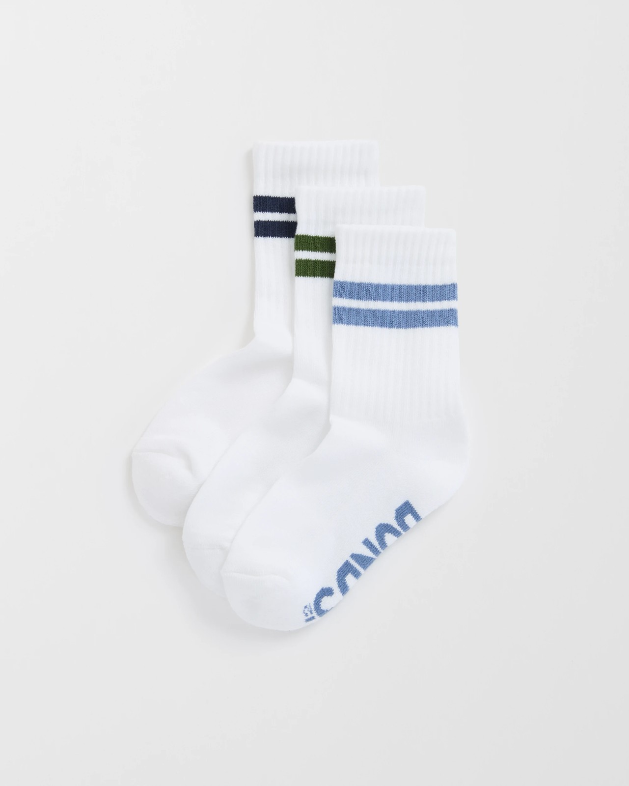 Bonds 3 Pack Cushioned Stripe Crew Socks  4 of 6