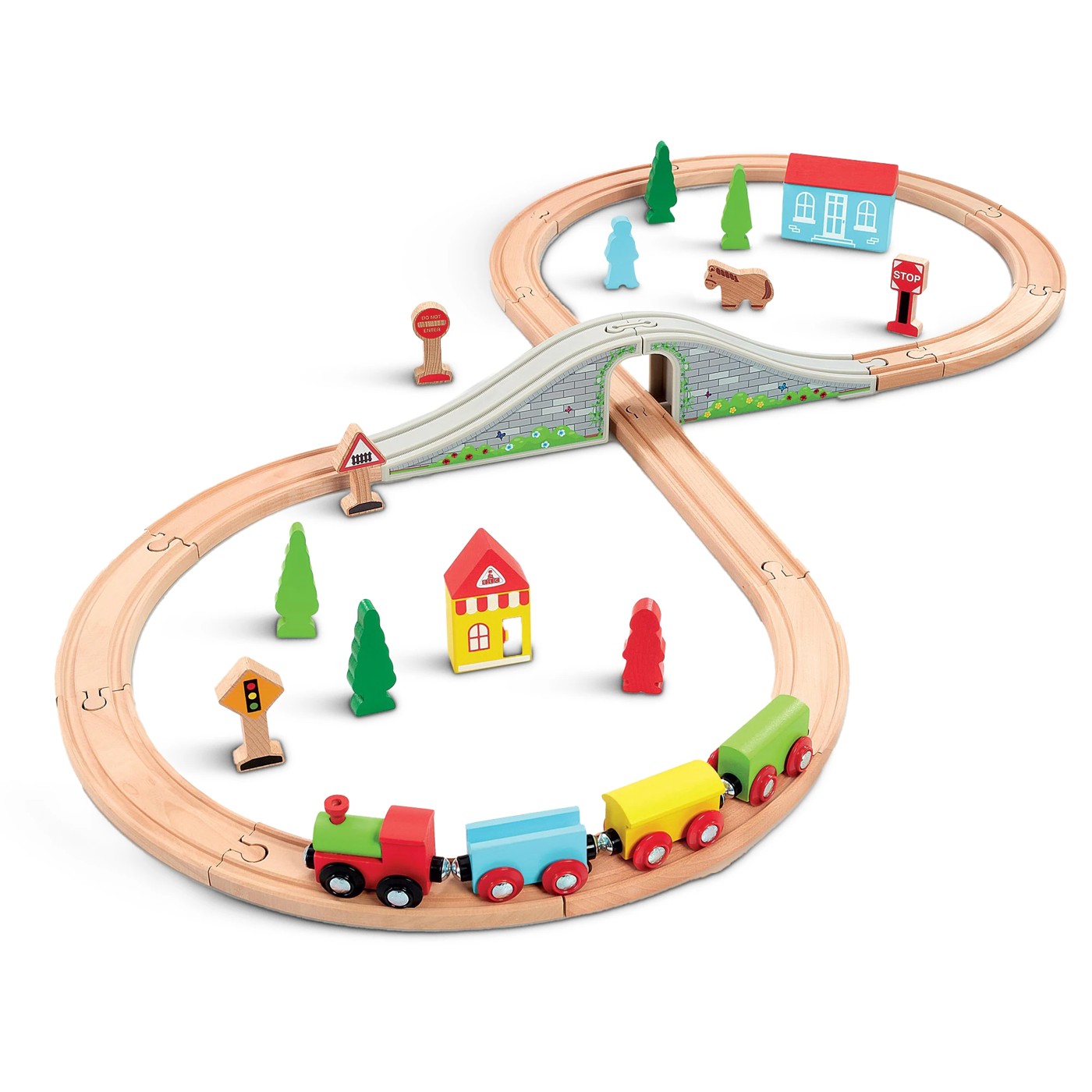 Target wooden train online