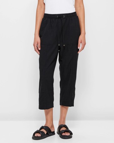Slub Seam Detail 3/4 Jogger Pants